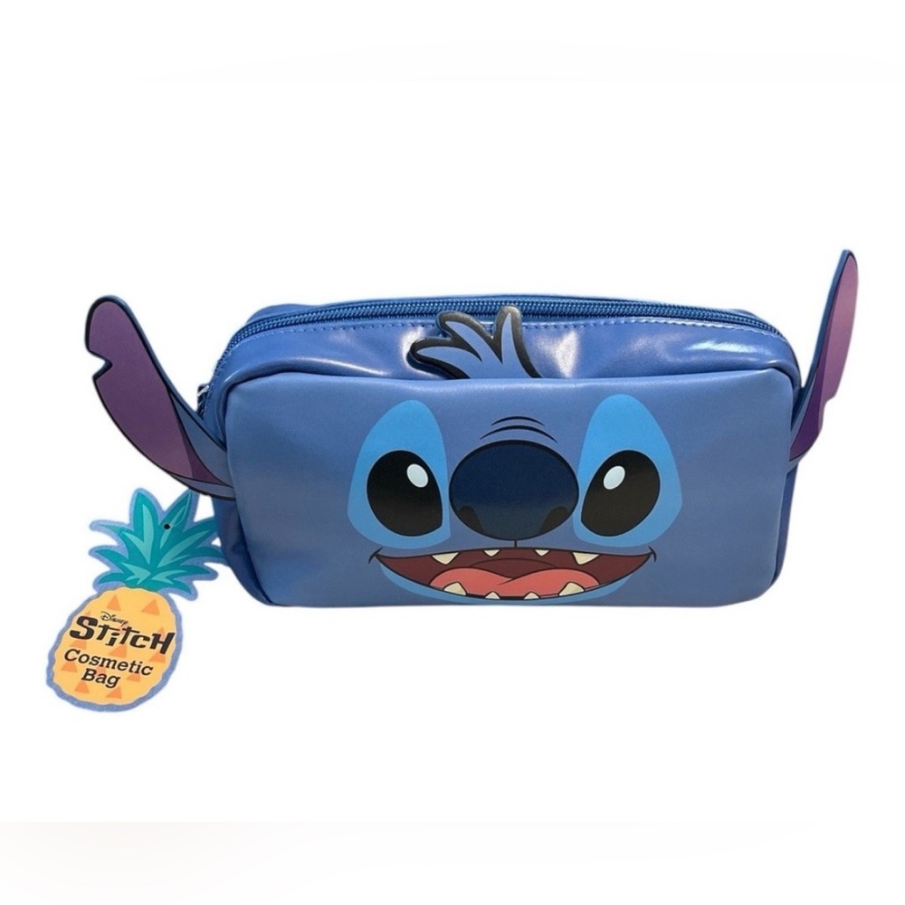 Disney Lilo & Stitch Stitch Face Cosmetic Bag With 3D Ears